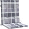 vidaXL - Tuinstoelkussens - 2 - st - 100x50x3 - cm - oxford - stof - ruitpatroon - grijs