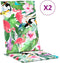 vidaXL - Tuinstoelkussens - 2 - st - 120x50x3 - cm - stof - meerkleurig