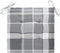 vidaXL - Tuinstoelkussens - 2 - st - 40x40x3 - cm - oxford - stof - ruitpatroon - grijs