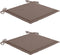 vidaXL - Tuinstoelkussens - 2 - st - 40x40x3 - cm - oxford - stof - taupe