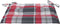 vidaXL - Tuinstoelkussens - 2 - st - 40x40x3 - cm - oxford - stof - ruitpatroon - rood