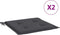 vidaXL - Tuinstoelkussens - 2 - st - 40x40x3 - cm - oxford - stof - antracietkleurig