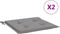 vidaXL - Tuinstoelkussens - 2 - st - 40x40x3 - cm - oxford - stof - grijs