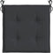 vidaXL - Tuinstoelkussens - 2 - st - 40x40x3 - cm - oxford - stof - zwart