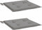 vidaXL - Tuinstoelkussens - 2 - st - 40x40x3 - cm - oxford - stof - grijs