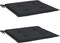 vidaXL - Tuinstoelkussens - 2 - st - 40x40x3 - cm - oxford - stof - zwart