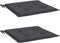 vidaXL - Tuinstoelkussens - 2 - st - 40x40x3 - cm - oxford - stof - antracietkleurig