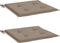 vidaXL - Tuinstoelkussens - 2 - st - 40x40x3 - cm - oxford - stof - taupe