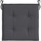 vidaXL - Tuinstoelkussens - 2 - st - 40x40x3 - cm - oxford - stof - antracietkleurig