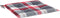 vidaXL - Tuinstoelkussens - 2 - st - 40x40x3 - cm - oxford - stof - ruitpatroon - rood
