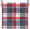 vidaXL - Tuinstoelkussens - 2 - st - 40x40x3 - cm - oxford - stof - ruitpatroon - rood