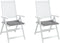 vidaXL - Tuinstoelkussens - 2 - st - 40x40x3 - cm - oxford - stof - grijs
