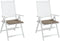 vidaXL - Tuinstoelkussens - 2 - st - 40x40x3 - cm - oxford - stof - taupe