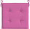 vidaXL - Tuinstoelkussens - 2 - st - 40x40x3 - cm - stof - roze