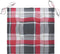 vidaXL - Tuinstoelkussens - 2 - st - 50x50x3 - cm - oxford - stof - ruitpatroon - rood