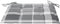 vidaXL - Tuinstoelkussens - 2 - st - 50x50x3 - cm - oxford - stof - ruitpatroon - grijs