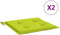 vidaXL - Tuinstoelkussens - 2 - st - 50x50x3 - cm - oxford - stof - felgroen