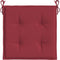 vidaXL - Tuinstoelkussens - 2 - st - 50x50x3 - cm - oxford - stof - wijnrood