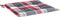 vidaXL - Tuinstoelkussens - 2 - st - 50x50x3 - cm - oxford - stof - ruitpatroon - rood