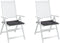 vidaXL - Tuinstoelkussens - 2 - st - 50x50x3 - cm - oxford - stof - antracietkleurig