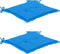 vidaXL - Tuinstoelkussens - 2 - st - 50x50x3 - cm - stof - blauw