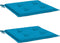 vidaXL - Tuinstoelkussens - 2 - st - 50x50x3 - cm - stof - blauw