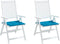 vidaXL - Tuinstoelkussens - 2 - st - 50x50x3 - cm - stof - blauw