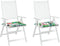vidaXL - Tuinstoelkussens - 2 - st - 50x50x3 - cm - stof - meerkleurig