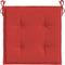 vidaXL - Tuinstoelkussens - 2 - st - 50x50x3 - cm - stof - rood