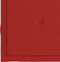 vidaXL - Tuinstoelkussens - 2 - st - 50x50x3 - cm - stof - rood