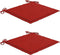 vidaXL - Tuinstoelkussens - 2 - st - 50x50x3 - cm - stof - rood