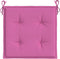 vidaXL - Tuinstoelkussens - 2 - st - 50x50x3 - cm - stof - roze