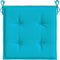 vidaXL - Tuinstoelkussens - 2 - st - 50x50x3 - cm - stof - turquoise
