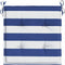 vidaXL - Tuinstoelkussens - 2 - st - gestreept - 50x50x3 - cm - stof - wit - en - blauw