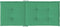vidaXL - Tuinstoelkussens - 2 - st - hoge - rug - 120x50x3 - cm - stof - groen
