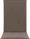 vidaXL - Tuinstoelkussens - 2 - st - hoge - rug - 120x50x3 - cm - stof - taupe
