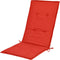 vidaXL - Tuinstoelkussens - 2 - st - hoge - rug - 120x50x3 - cm - stof - rood