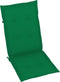 vidaXL - Tuinstoelkussens - 2 - st - hoge - rug - 120x50x3 - cm - stof - groen