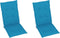 vidaXL - Tuinstoelkussens - 2 - st - hoge - rug - 120x50x3 - cm - stof - blauw