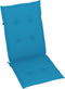 vidaXL - Tuinstoelkussens - 2 - st - hoge - rug - 120x50x3 - cm - stof - blauw