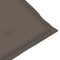 vidaXL - Tuinstoelkussens - 2 - st - hoge - rug - 120x50x3 - cm - stof - taupe