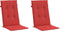 vidaXL - Tuinstoelkussens - 2 - st - hoge - rug - 120x50x3 - cm - stof - rood