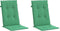 vidaXL - Tuinstoelkussens - 2 - st - hoge - rug - 120x50x3 - cm - stof - groen