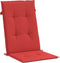 vidaXL - Tuinstoelkussens - 2 - st - hoge - rug - 120x50x3 - cm - stof - rood