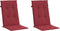 vidaXL - Tuinstoelkussens - 2 - st - hoge - rug - 120x50x3 - cm - stof - wijnrood