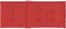 vidaXL - Tuinstoelkussens - 2 - st - hoge - rug - 120x50x3 - cm - stof - rood