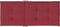 vidaXL - Tuinstoelkussens - 2 - st - hoge - rug - 120x50x3 - cm - stof - wijnrood