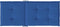 vidaXL - Tuinstoelkussens - 2 - st - hoge - rug - 120x50x3 - cm - stof - koningsblauw