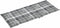 vidaXL - Tuinstoelkussens - 2 - st - hoge - rug - ruitpatroon - 120x50x3 - cm - grijs