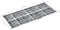 vidaXL - Tuinstoelkussens - 2 - st - hoge - rug - ruitpatroon - 120x50x3 - cm - grijs